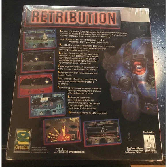 Retribution Big Box PC - NEW / SEALED - damage sealed top right